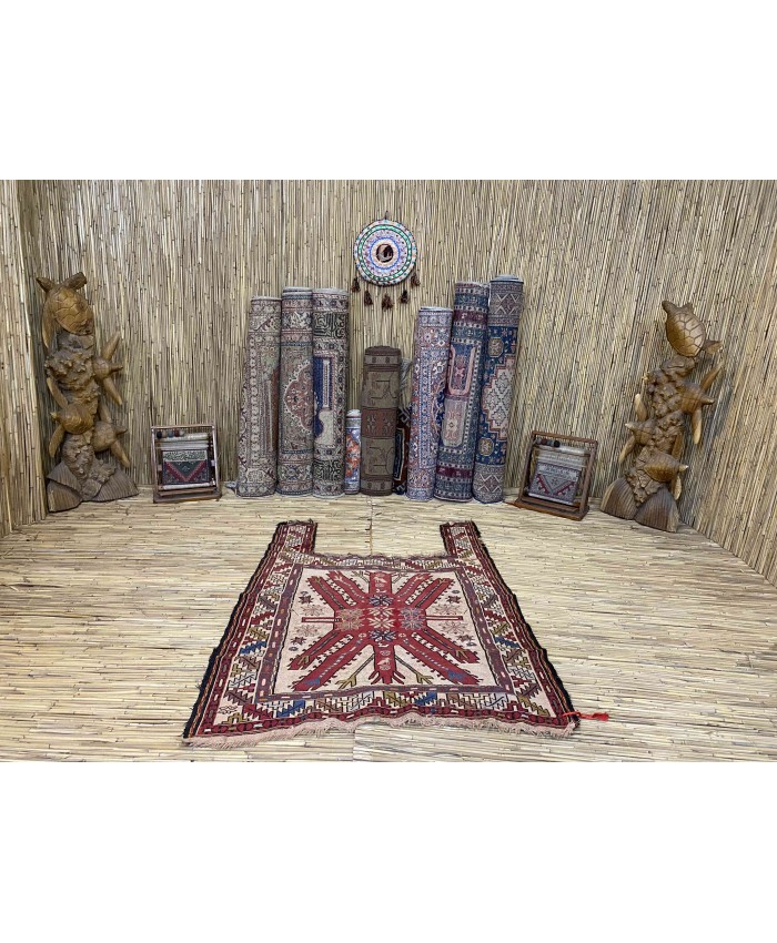 Handmade Hakkari Sumak At Çulu Kilim Original Silk On Wool  – FREE SHIPPING..!